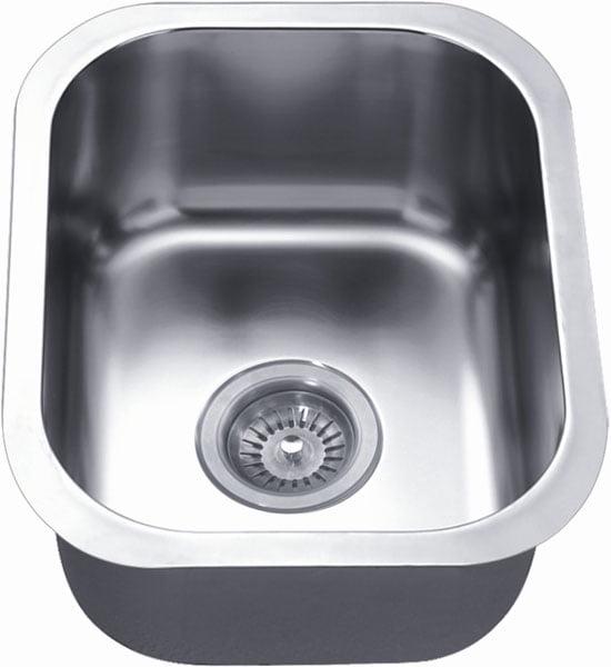 17" L x 14" W Single Bowl Wash Basin Under Mount Stainless Steel Kitchen Sink