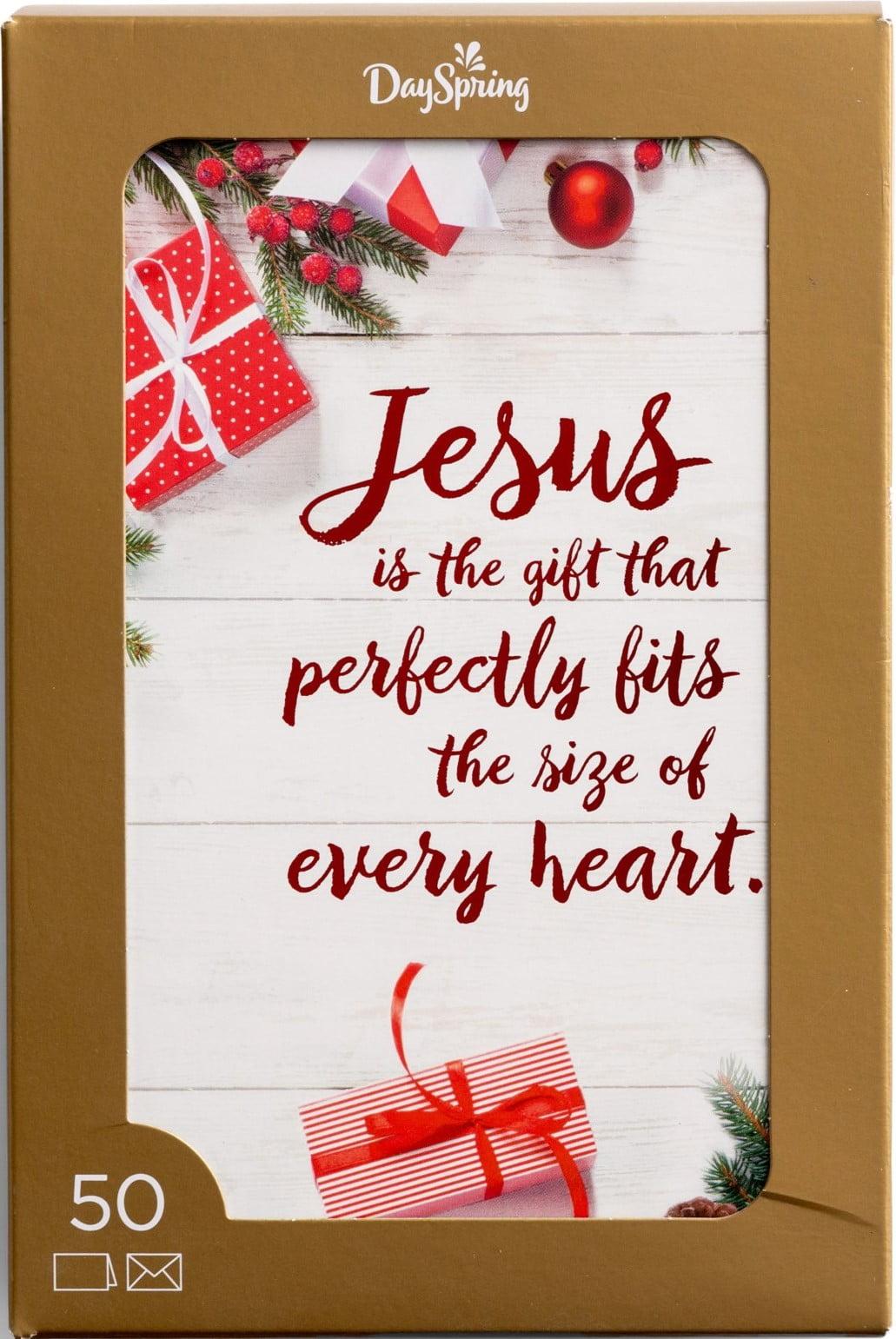 DaySpring - Jesus Is the Gift - 50 Christmas Boxed Cards and Envelopes, KJV