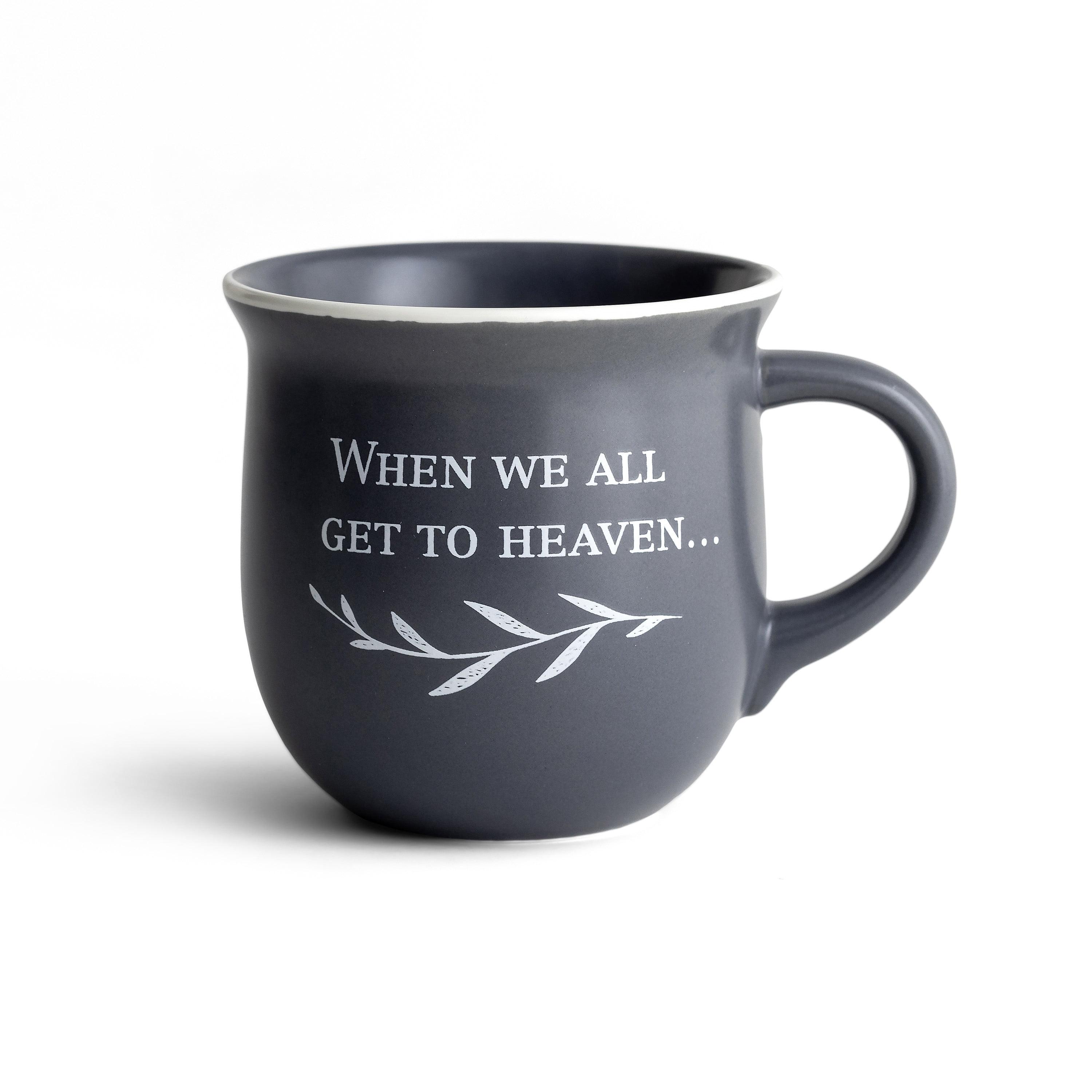 Gray Ceramic Inspirational 14oz Coffee Mug