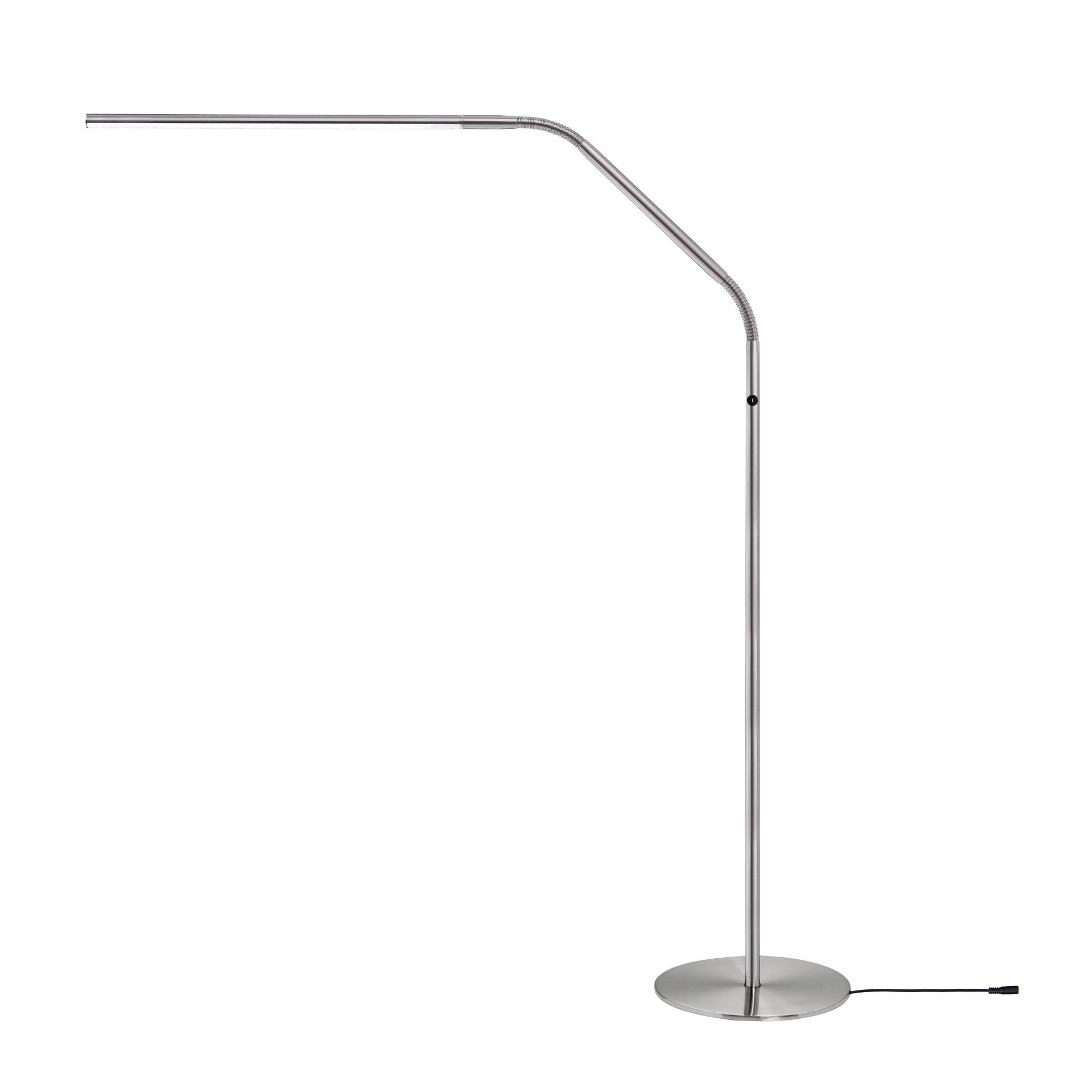 Slimline 3 Adjustable LED Chrome Floor Lamp with Touch Dimmer