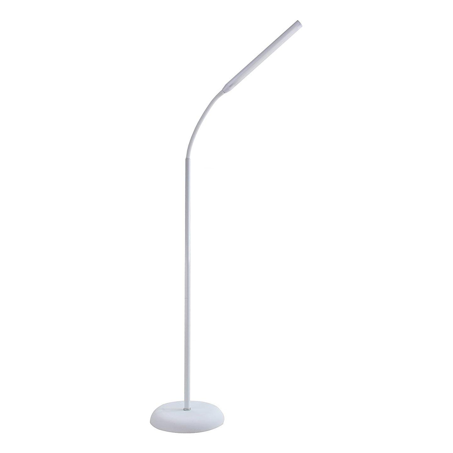 Adjustable Arc Touch White LED Floor Lamp