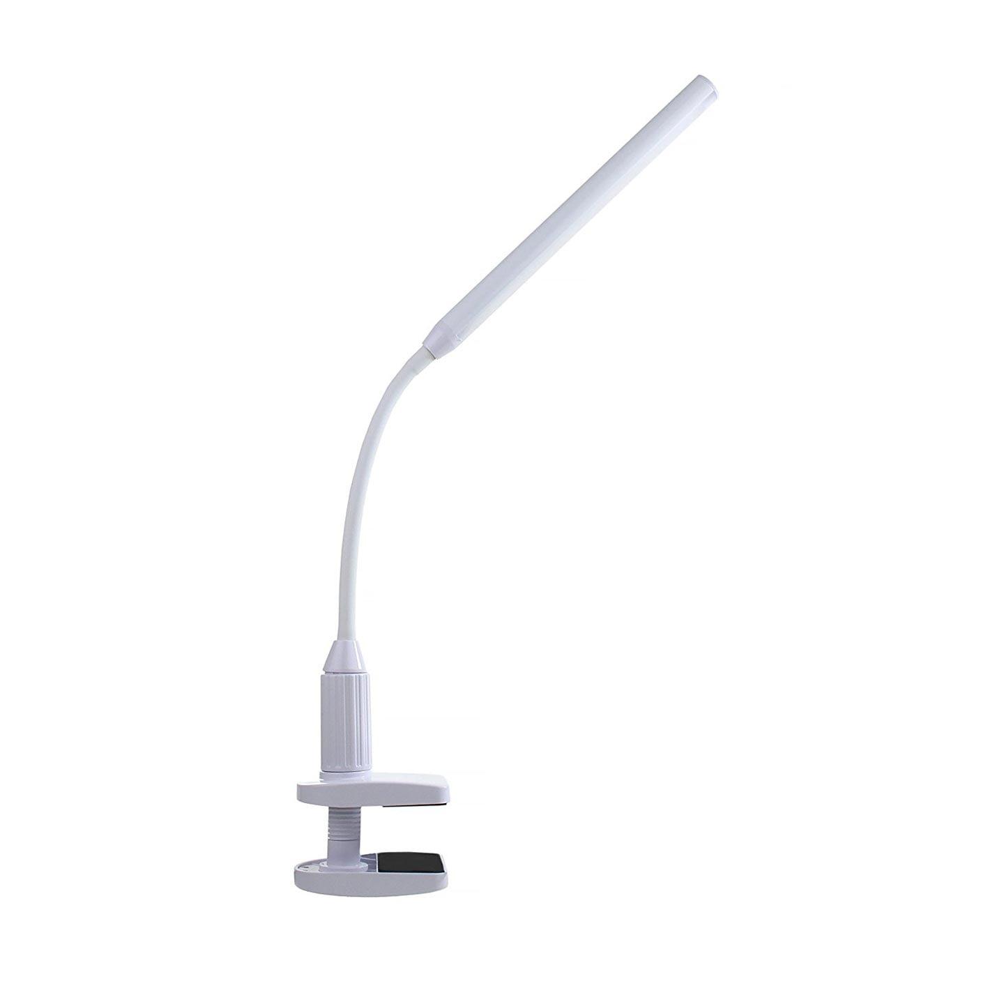 Adjustable Touch Dimmer White Clip-On LED Lamp