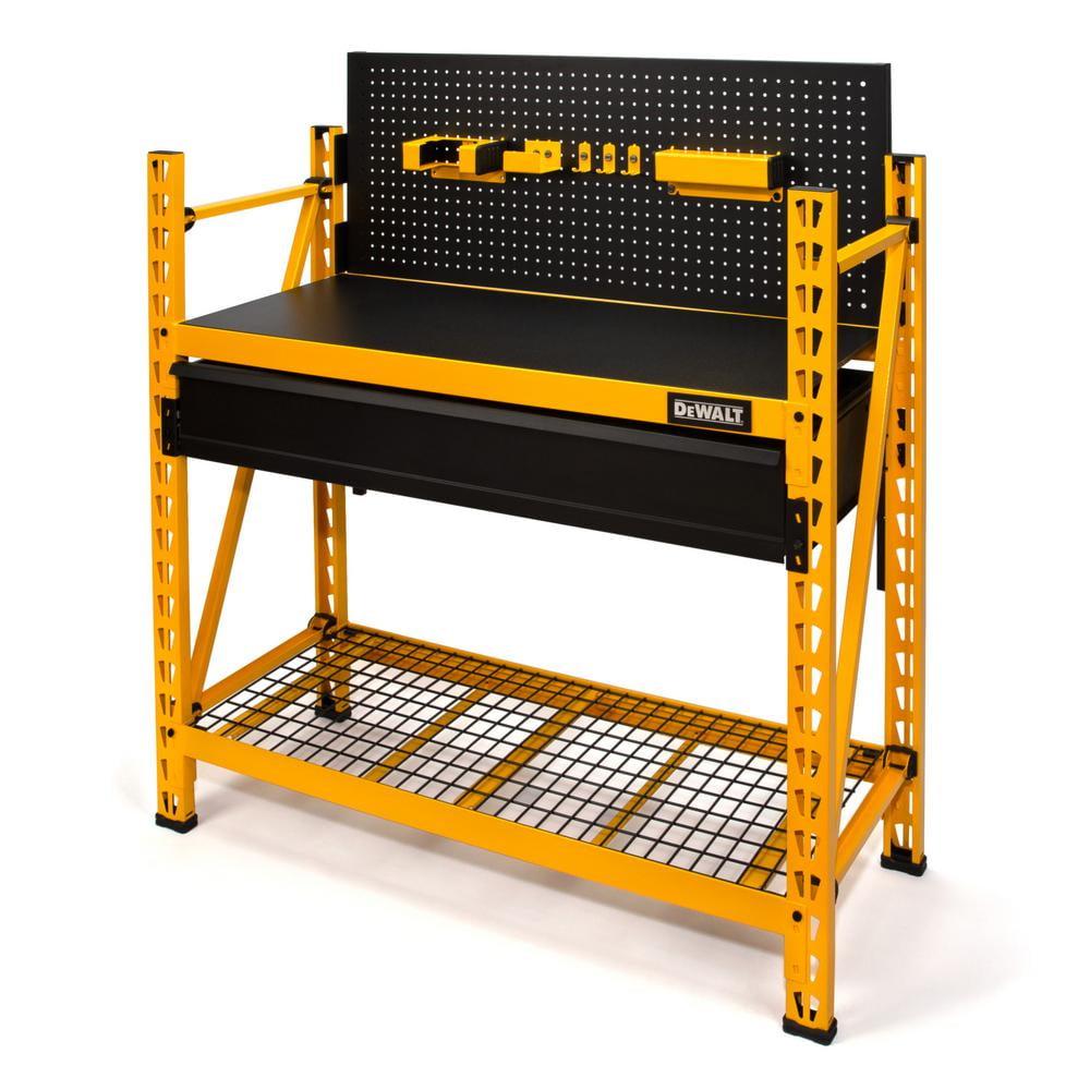 DeWalt Yellow and Black 2-Shelf Industrial Steel Workbench