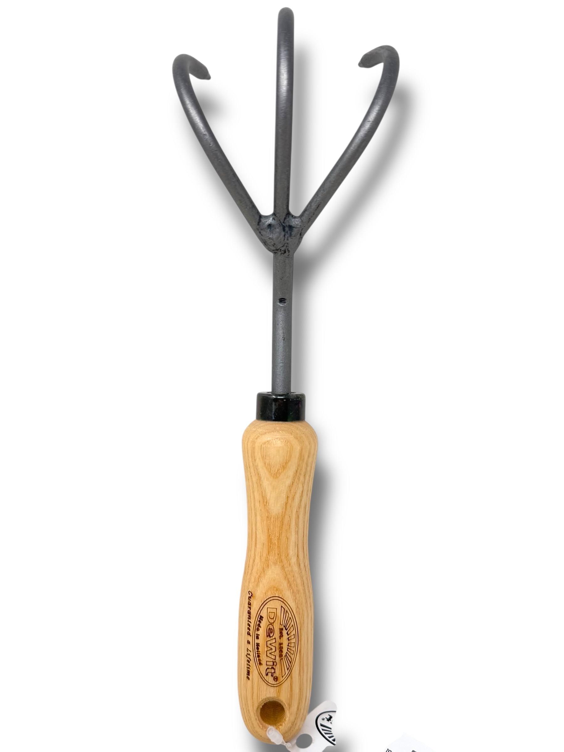 Gardener's Supply Company Lifetime Garden Cultivator | Heavy Duty Forged Steel with Ergonomic Hardwood Handle | Gardening Hand Tool for Weeding and