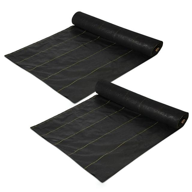 DeWitt Company, Inc. DeWitt Sunbelt Woven Weed Barrier Landscape Fabric Ground Cover (Set of 2)