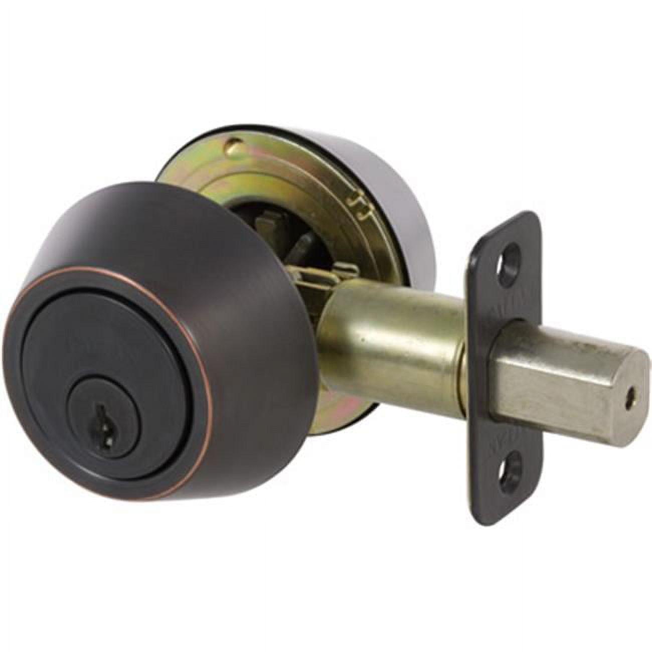 Edged Oil Rubbed Bronze Double Cylinder Deadbolt