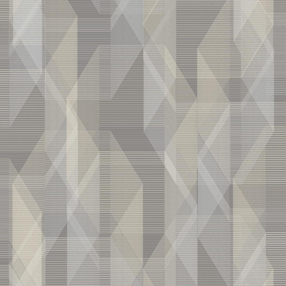 Gray Geometric Self-Adhesive Peel and Stick Wallpaper Roll