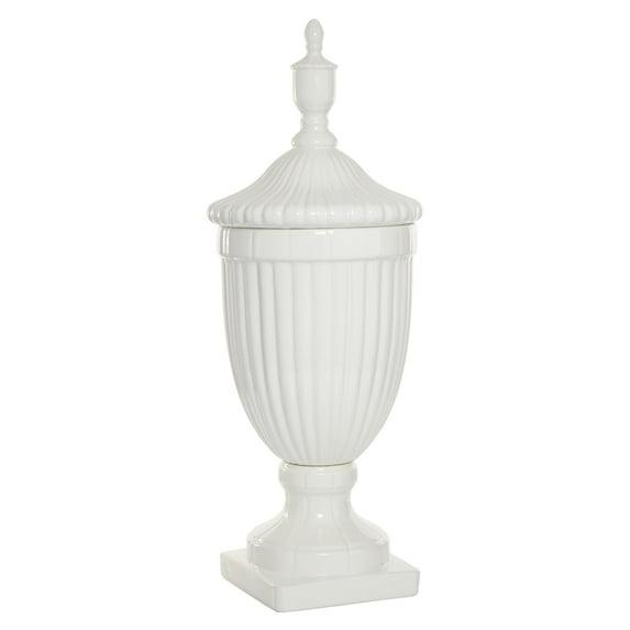26" Modern Ceramic Urn Vase White - Olivia & May: Large Tabletop Decor, Novelty Design