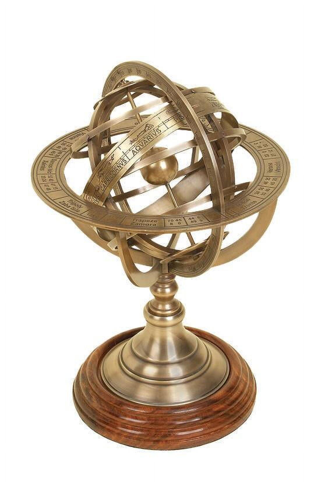 Thor Brass Globe Armillary Unique Table Decor