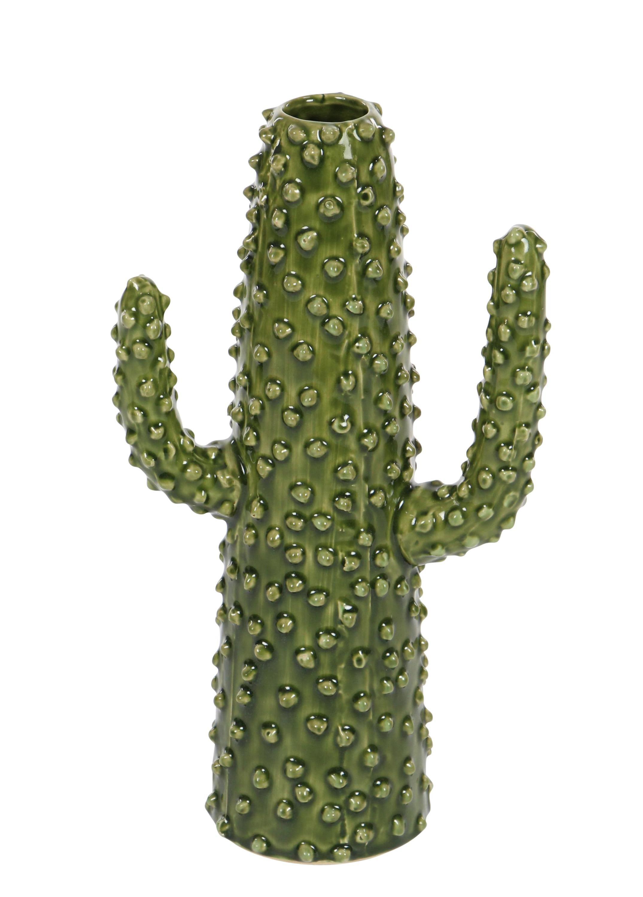 Green Ceramic Cactus Decorative Table Vase