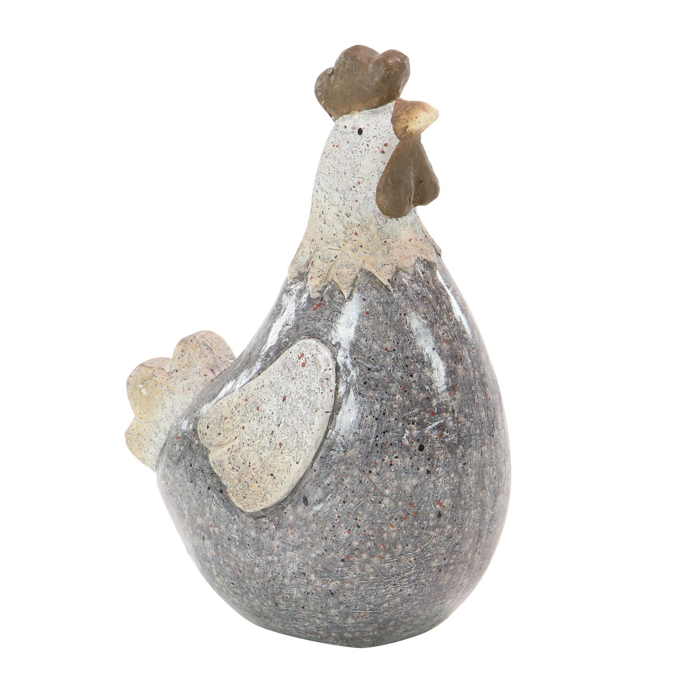 DecMode 13" Indoor Outdoor Rooster Garden Sculpture
