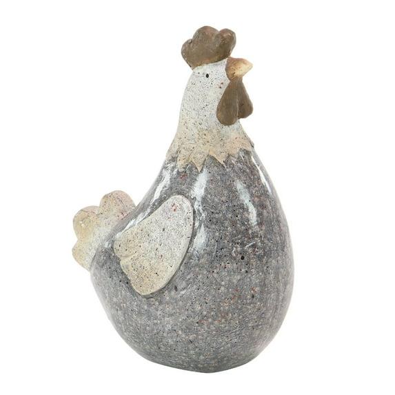 DecMode 13" Indoor Outdoor Rooster Garden Sculpture