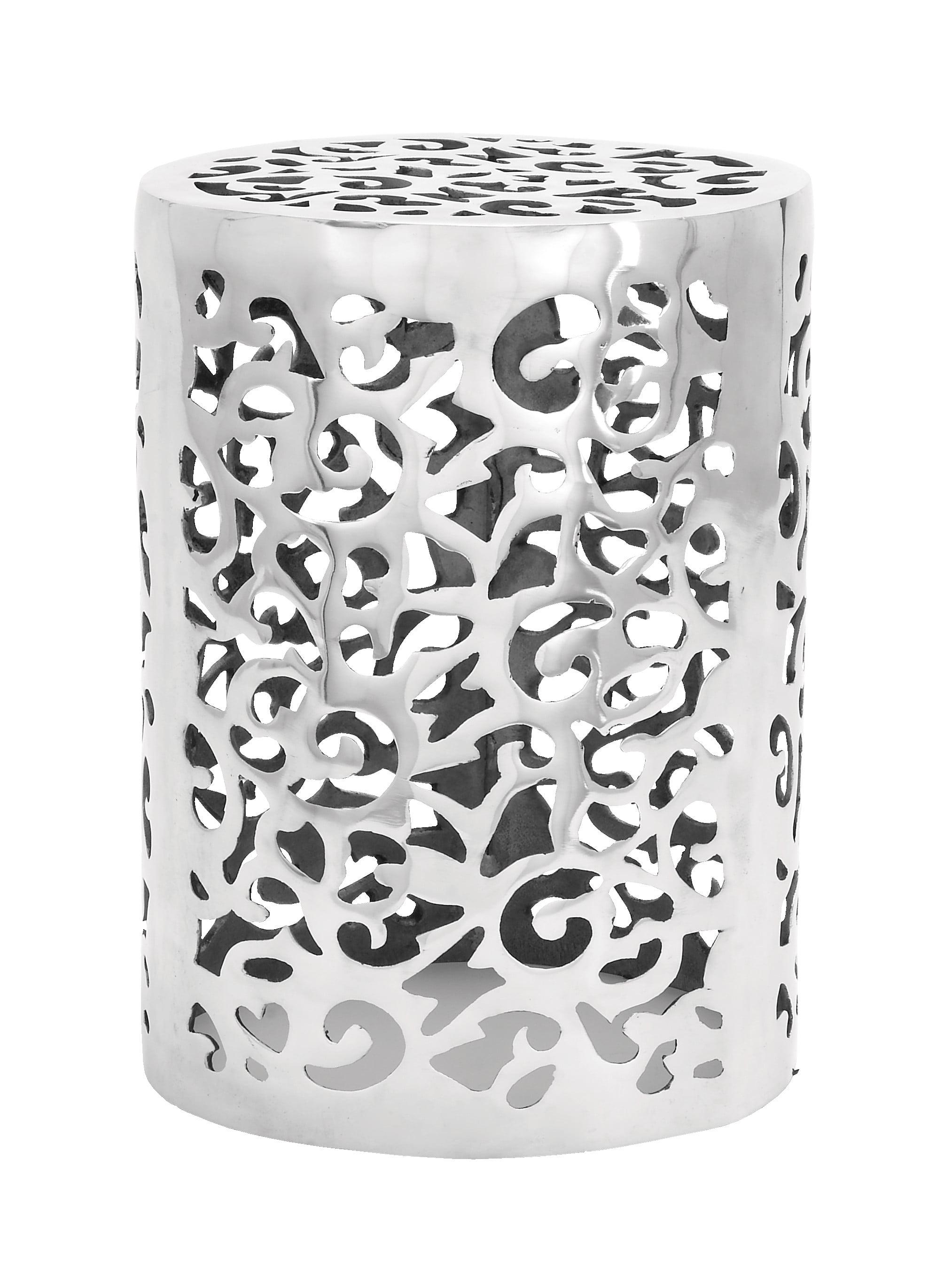 World Menagerie Alesia Aluminum Accent Stool