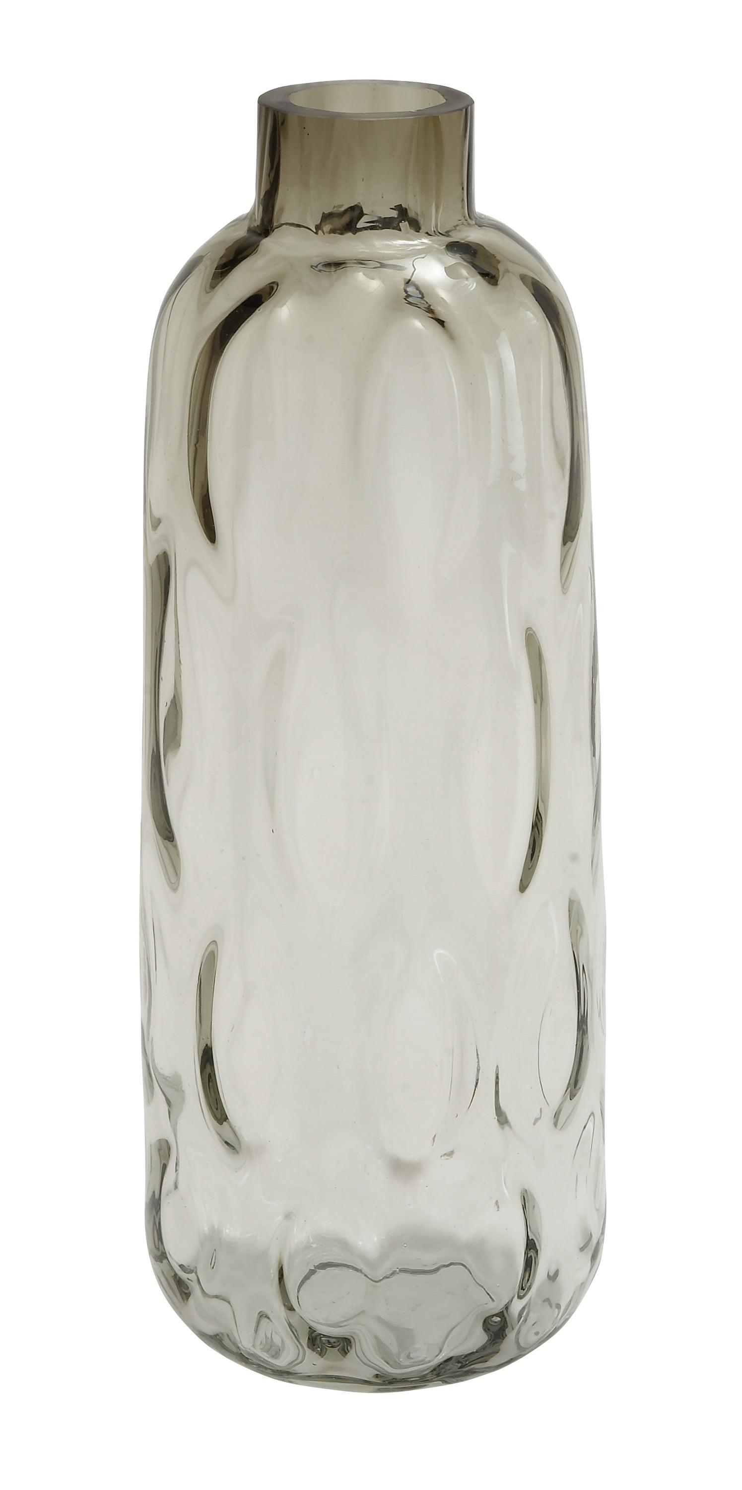 Sifuentes Smoked Gray Glass Table Vase