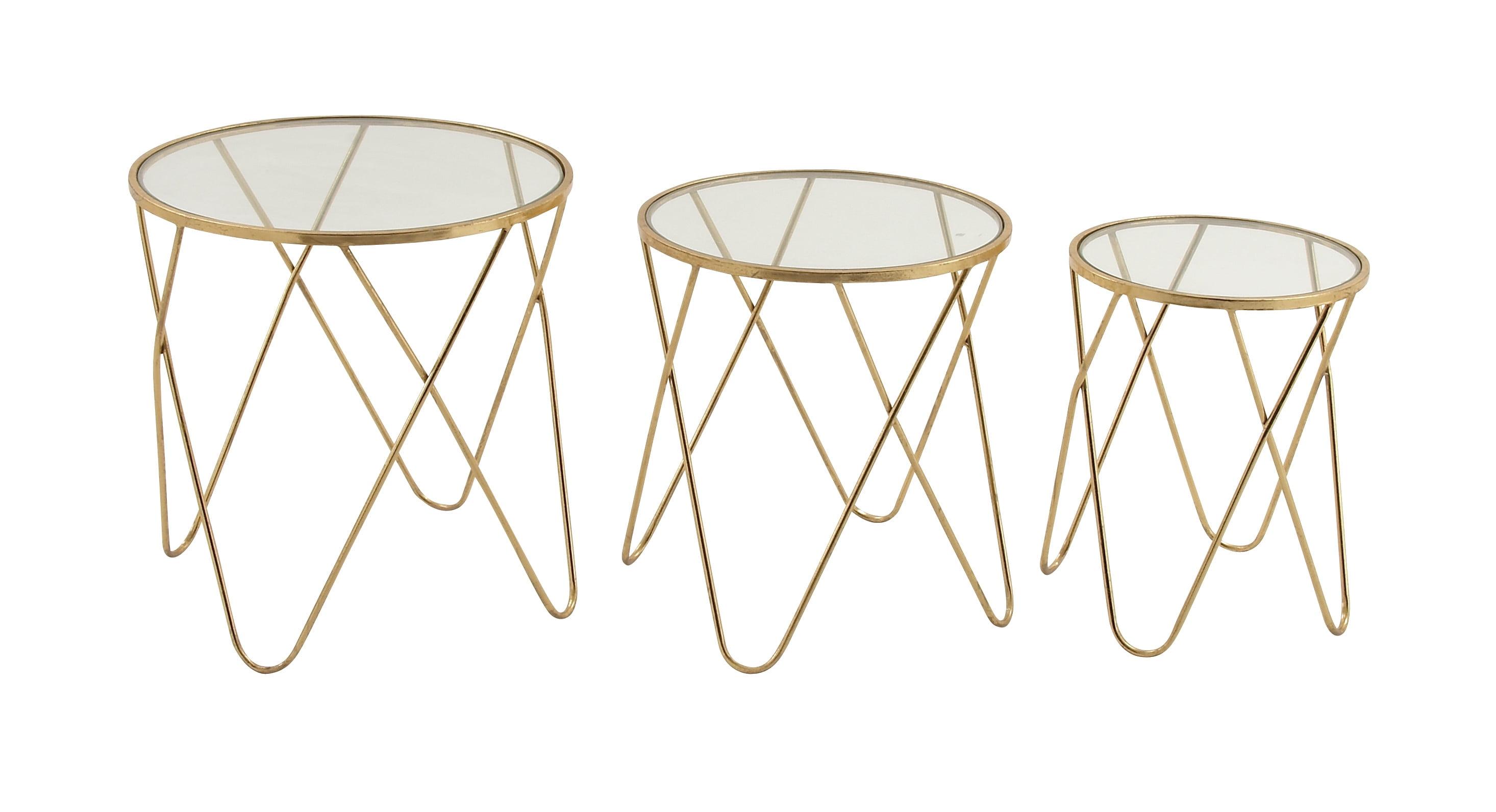 Minehead Glass Top Nesting Tables