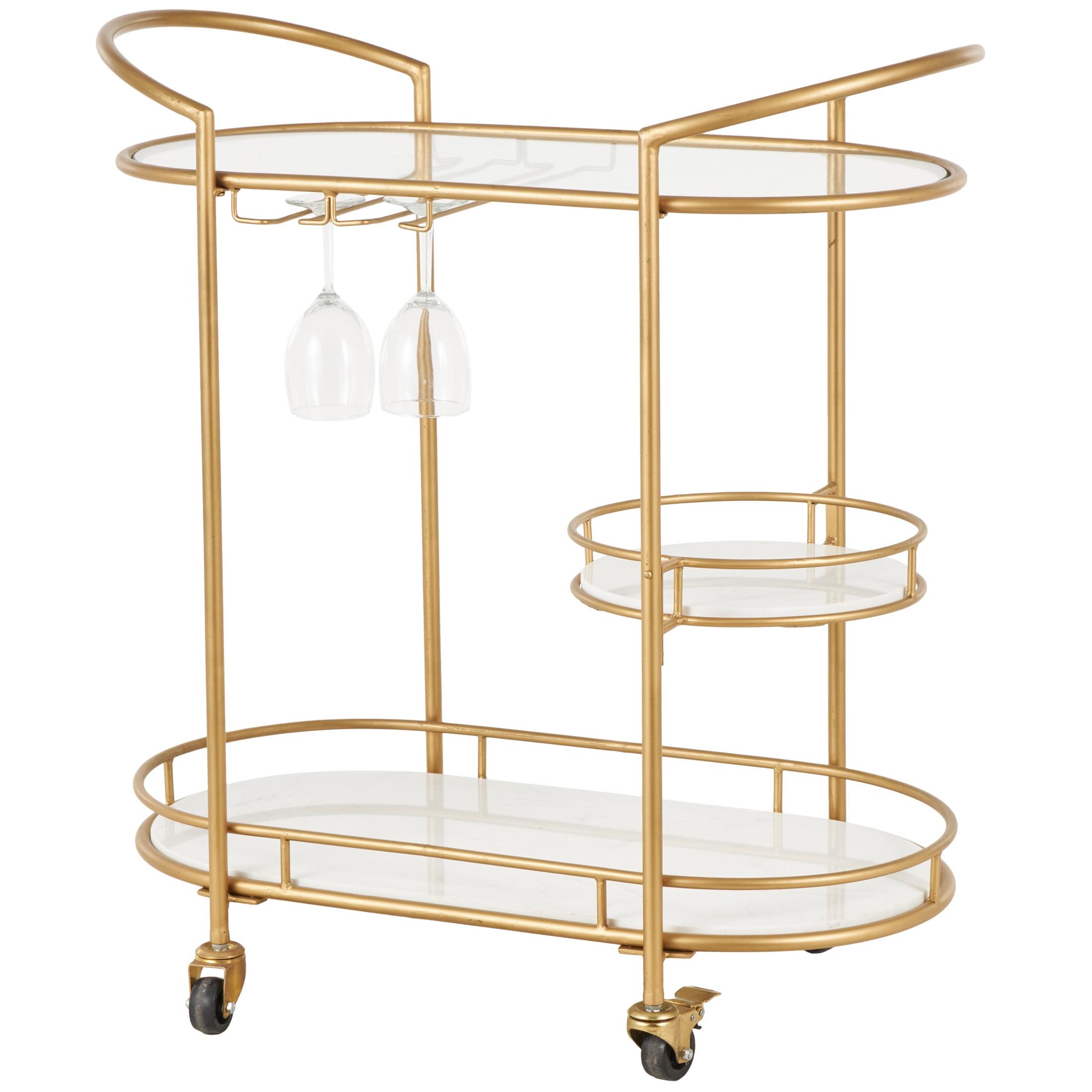 Colette Marble Bar Cart