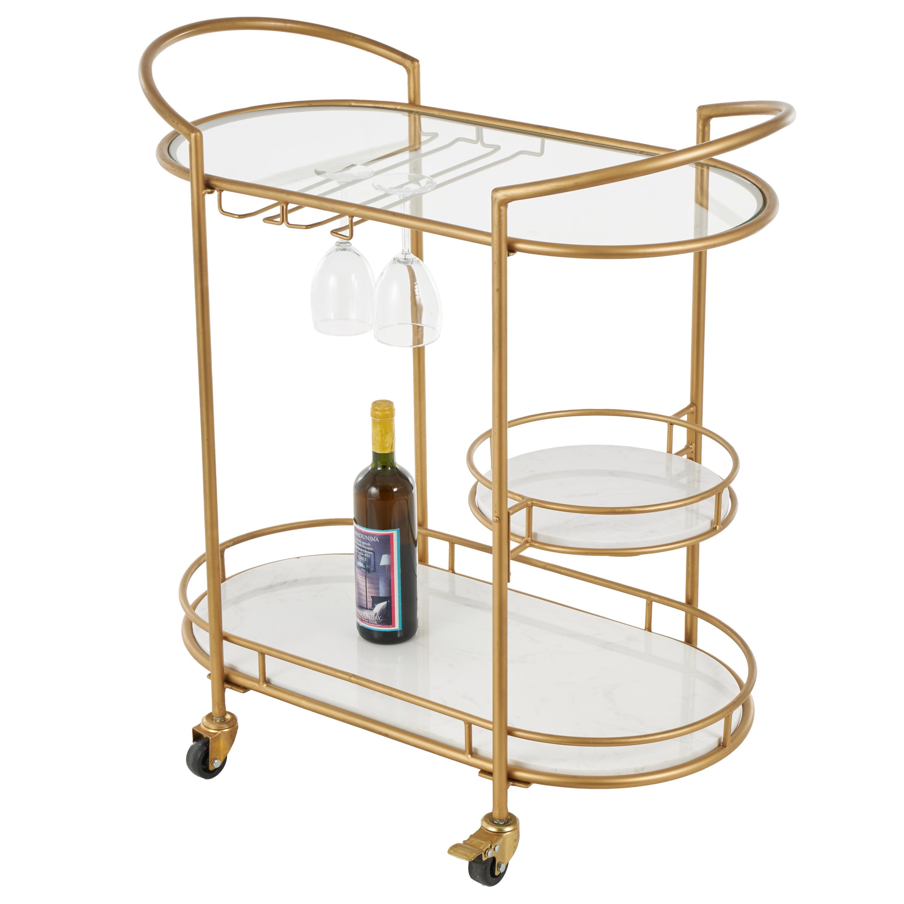 Colette Marble Bar Cart