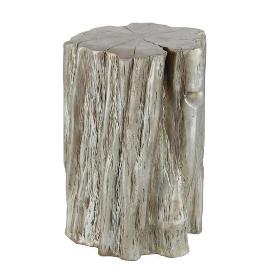 Union Rustic Vezina Fiberglass Tree Trunk Side End Accent Table