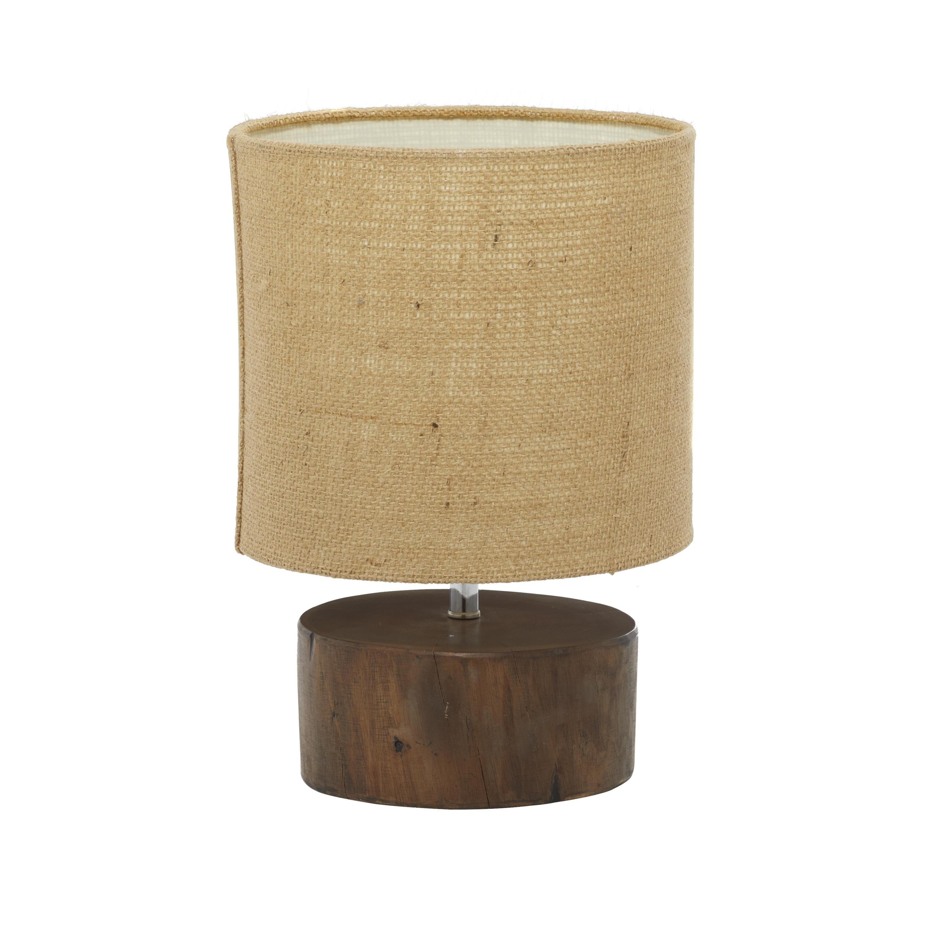 Wood Table Lamp with Shade