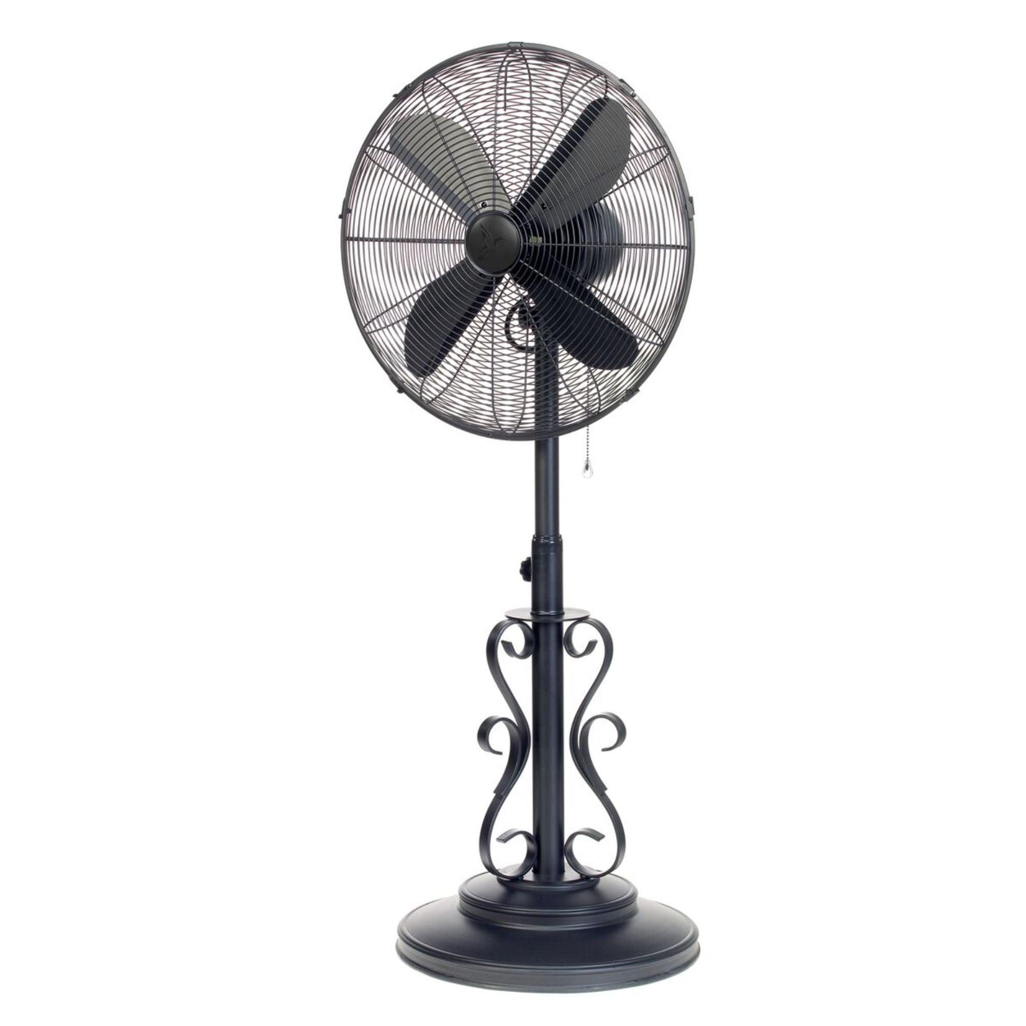 Deco Elegance 50" Ebony Oscillating Adjustable Outdoor Fan