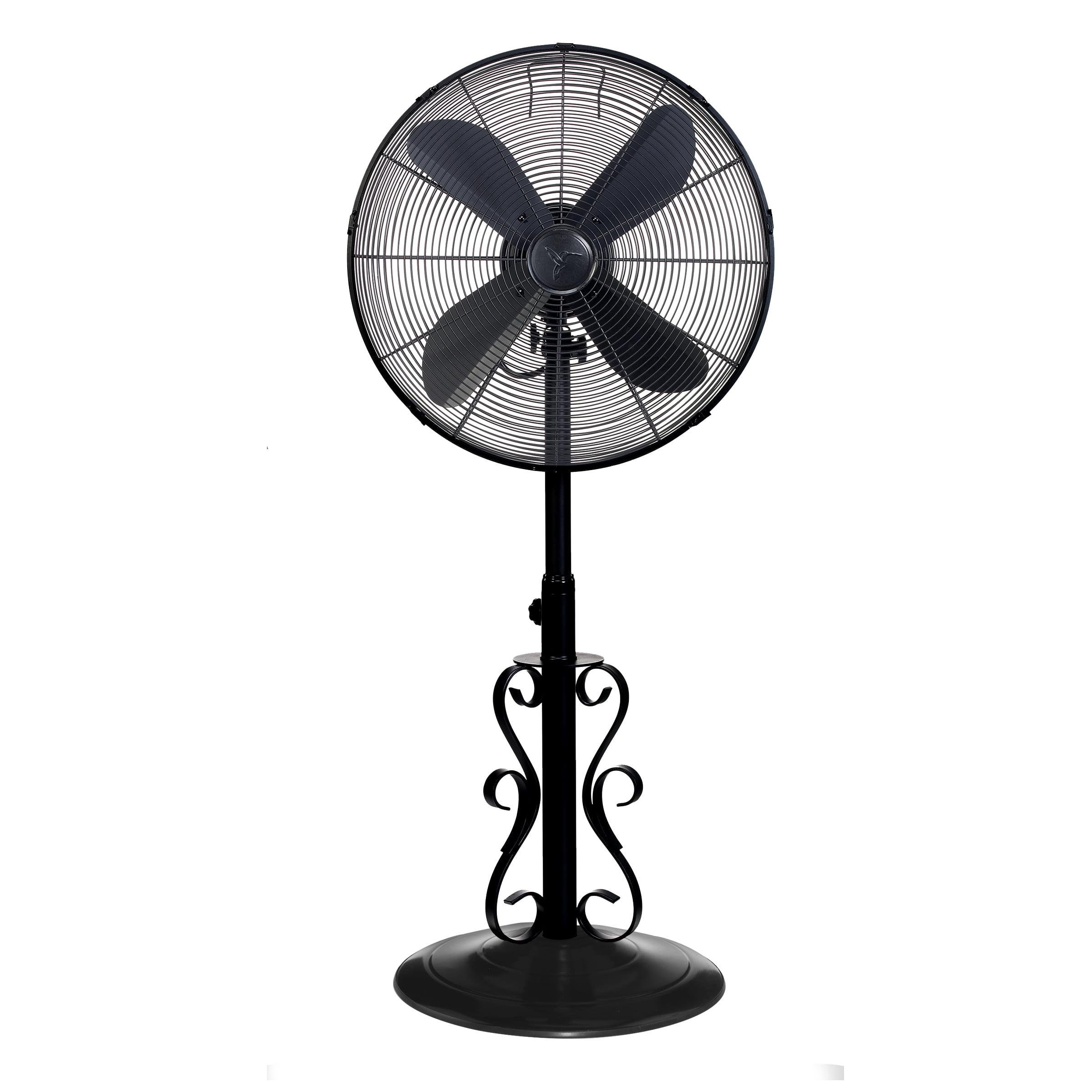 Deco Elegance 50" Ebony Oscillating Adjustable Outdoor Fan