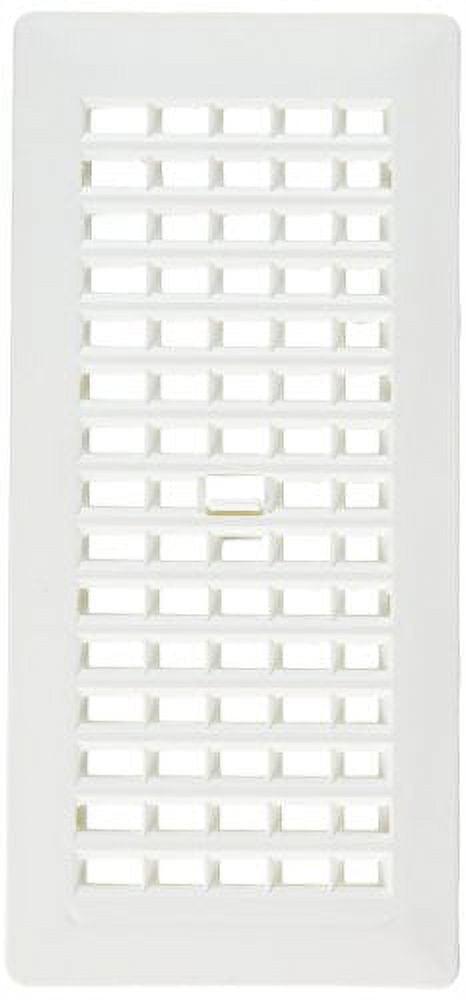 Decor Grates PL410-WH 4-Inch by 10-Inch Plastic Floor Register, White
