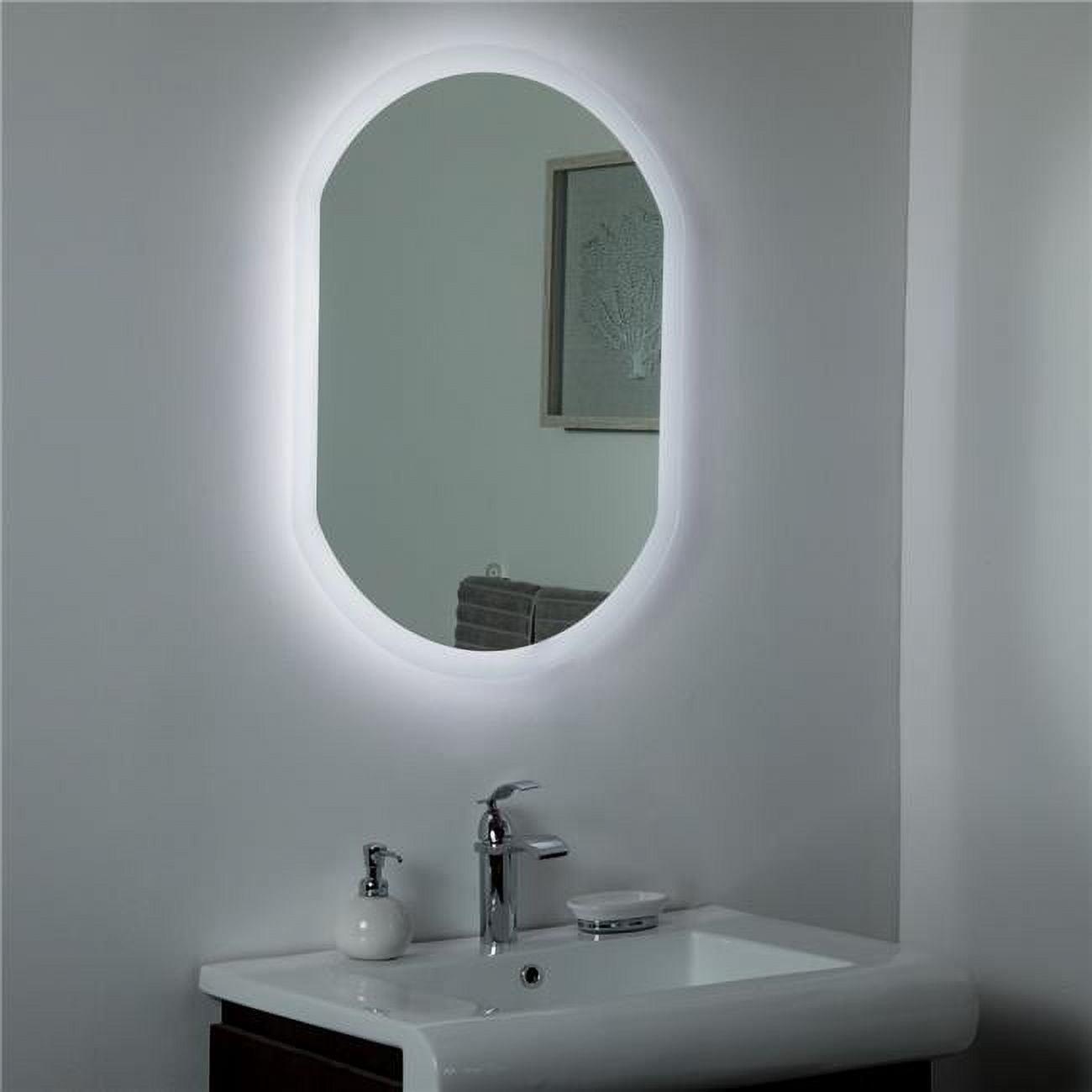 Decor Wonderland  31.5 x 23.6 in. Luka Backlit LED Bathroom Mirror