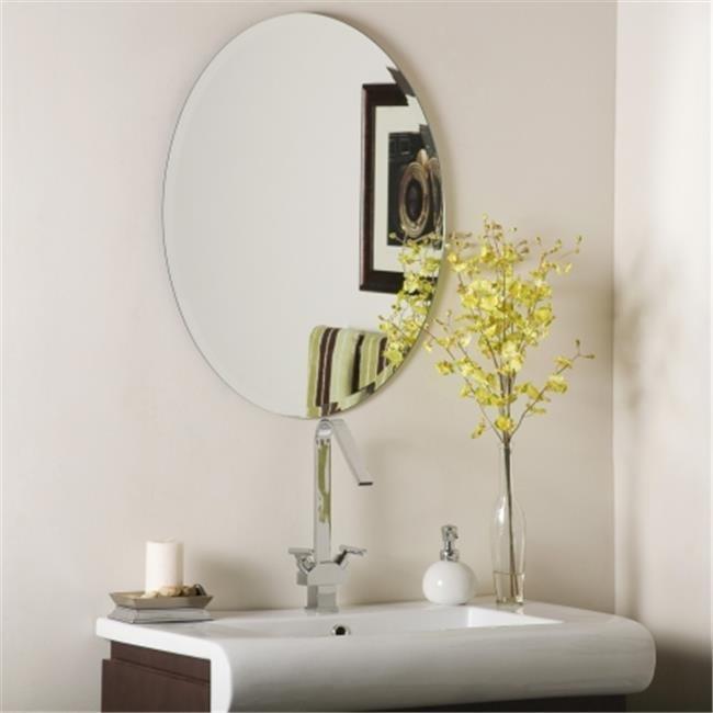 Decor Wonderland SSM2228 Odelia Oval Bevel Frameless Wall Mirror