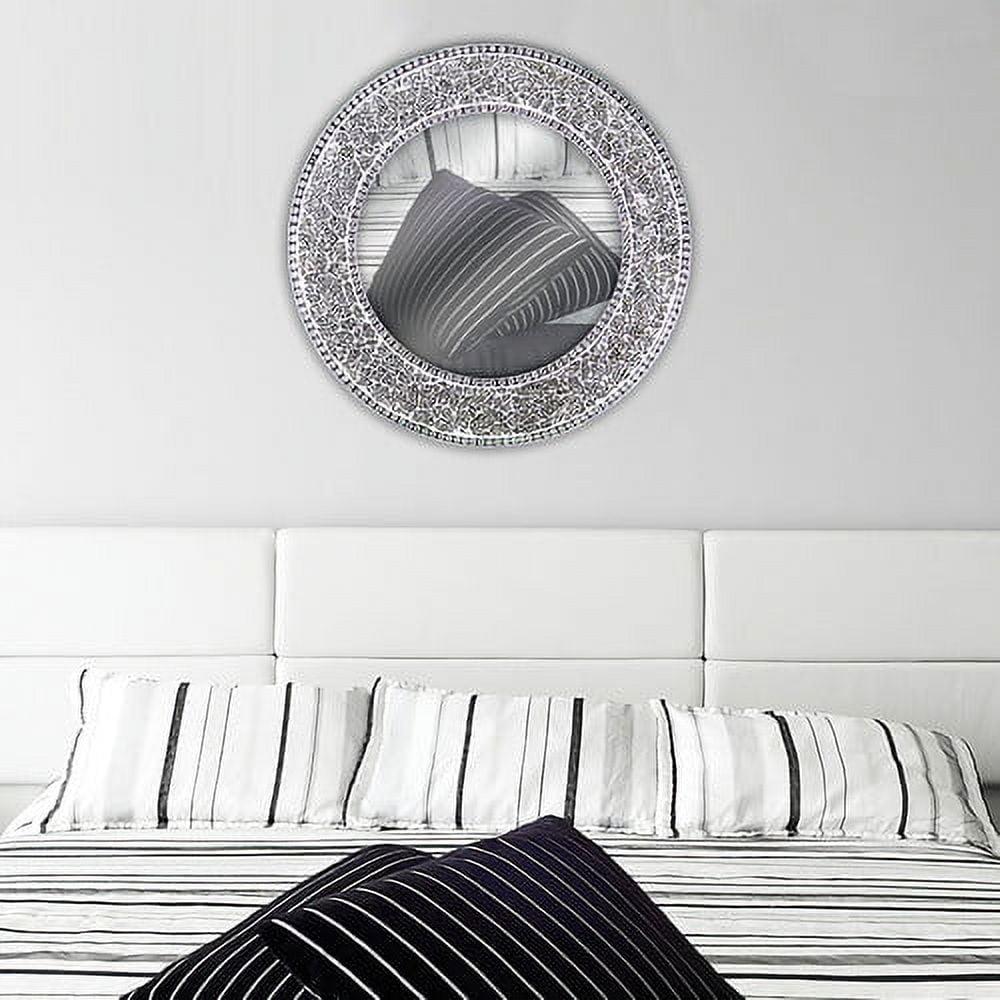 World Menagerie Cobberas Manufactured Wood, Glass Round Wall Mirror
