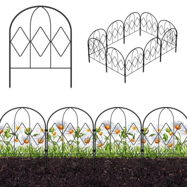 Decorative Garden Fence, 12.5in (L) x 16.5in (H) 20PCS