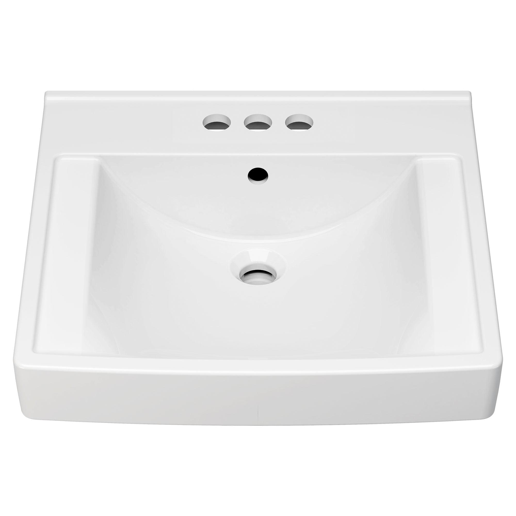 American Standard Decorum 20.25'' White Vitreous China Rectangular Bathroom Sink with Overflow