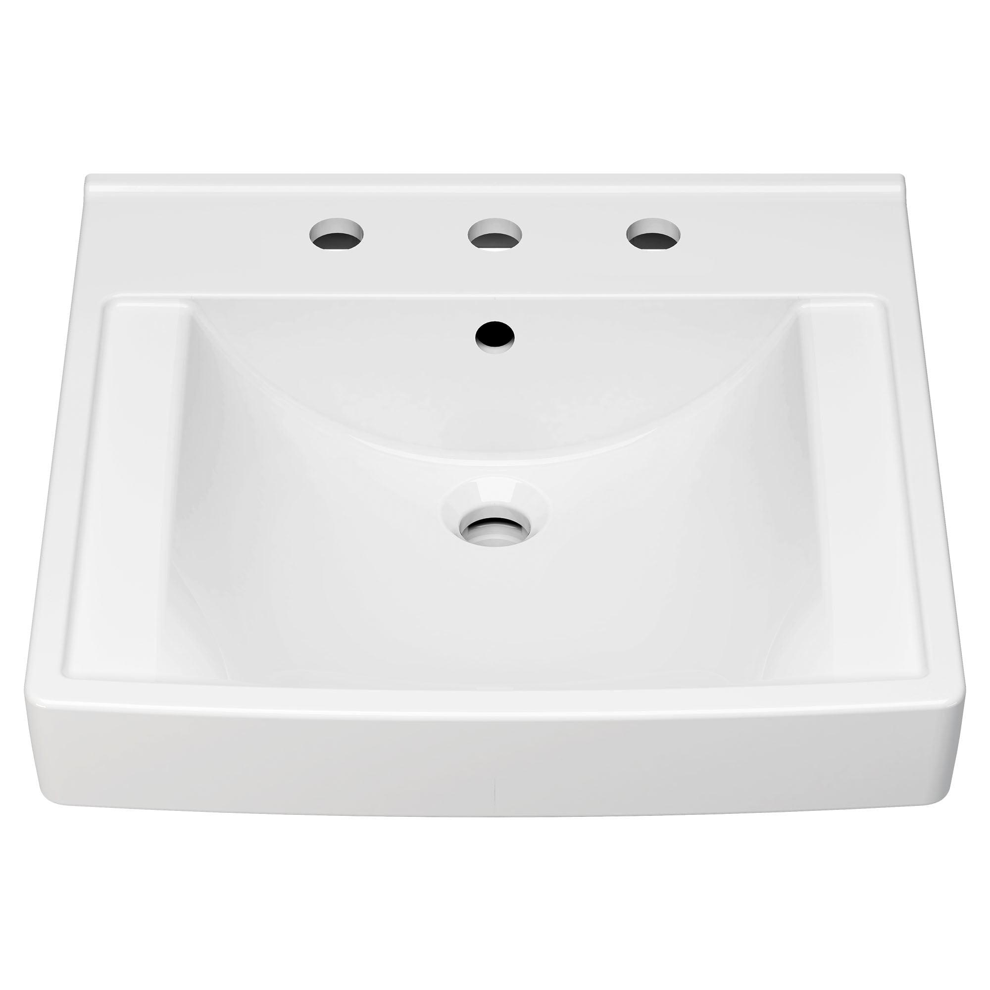 American Standard Decorum 20.25'' White Vitreous China Rectangular Bathroom Sink with Overflow