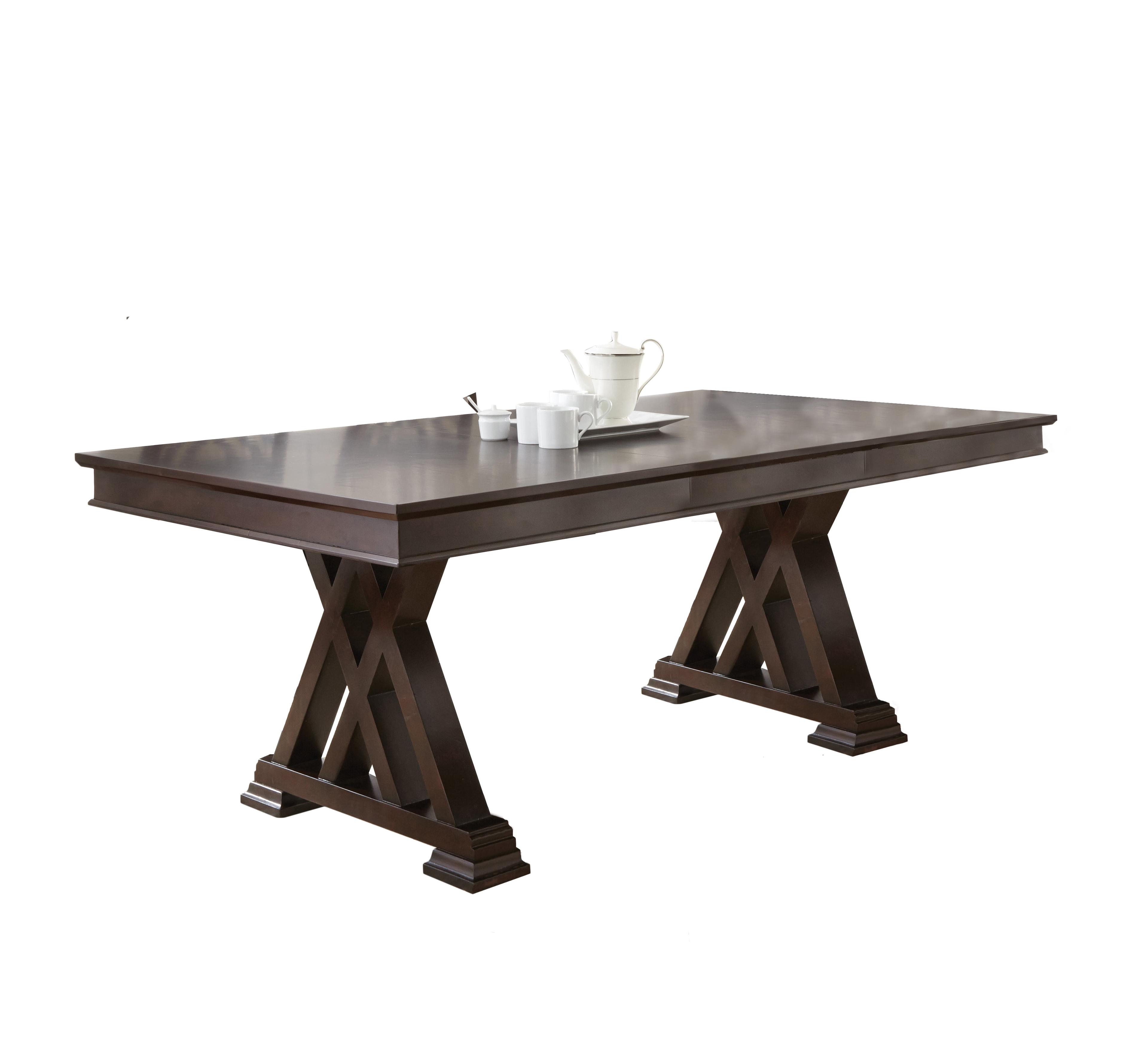 Adrian Espresso Extendable Wood Dining Table