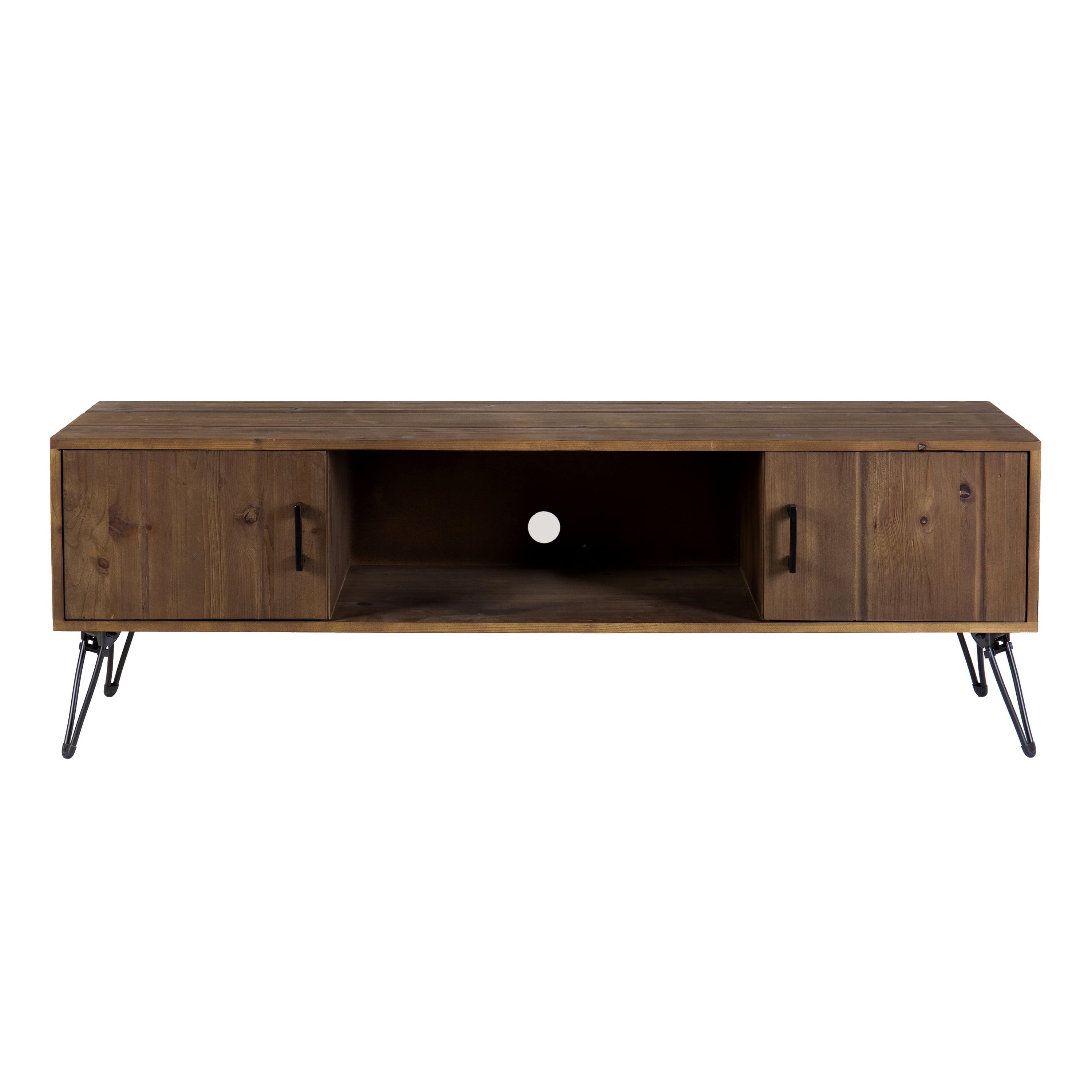 Clive 60" Natural Brown Reclaimed Wood Farmhouse TV Stand