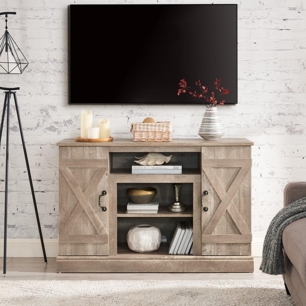 Ashland Pine 47'' Farmhouse Media TV Stand with Cabinets