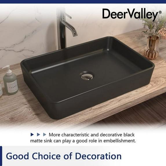 Ally 20" x 13'' Rectangular Vitreous China Vessel Bathroom Sink