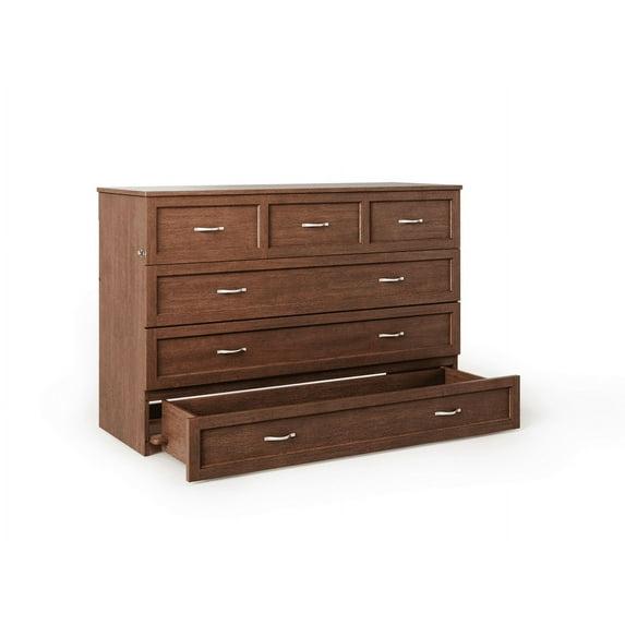 Queen Deerfield Murphy Bed Chest with Charging Station - AFI Atlantic Furniture