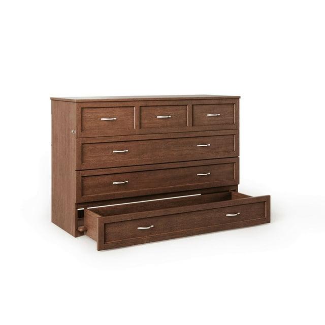 Queen Deerfield Murphy Bed Chest with Charging Station - AFI Atlantic Furniture