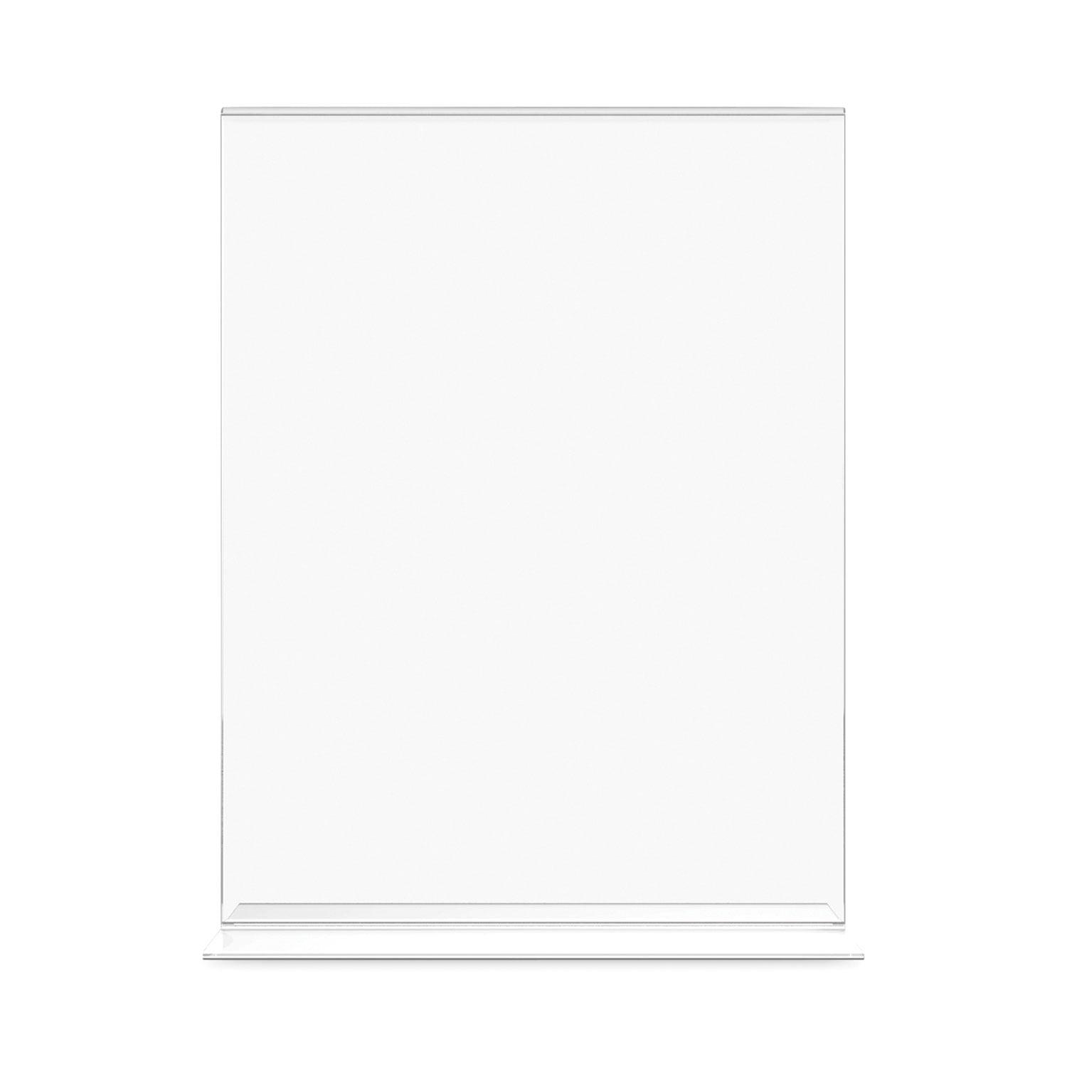 Deflect-O Corporation Classic Image Stand-Up Two-Sided Desktop Sign Holder, Plastic, 8-1/2 x 11