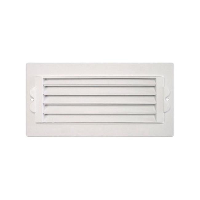 Deflect-O 4 x 8 Inch White Plastic Ceiling Register