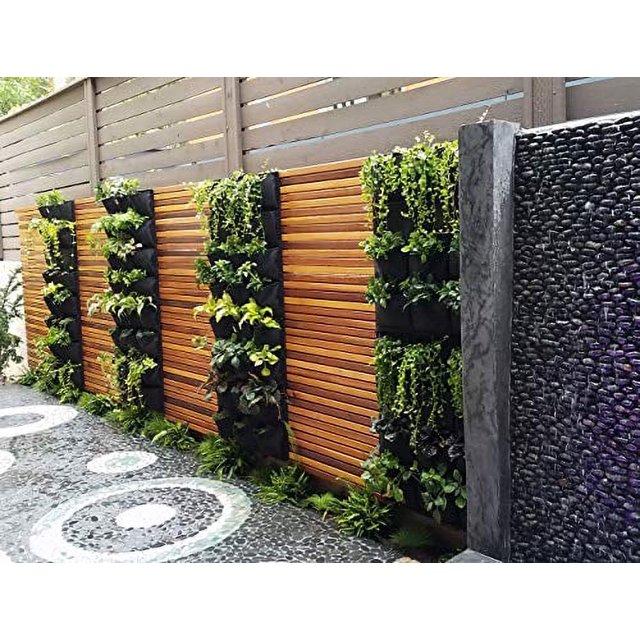 Delectable Garden Cloth 12 Pocket Hanging Vertical Garden Grow Bag Wall Planter 33 in L X 29 in W