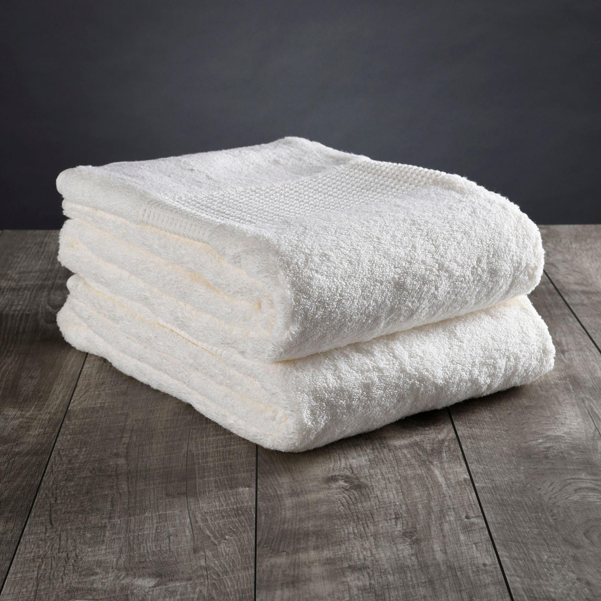 Delilah Home 100% Organic Cotton Towels, 30-Inch by 54-Inch,  (2 pack)