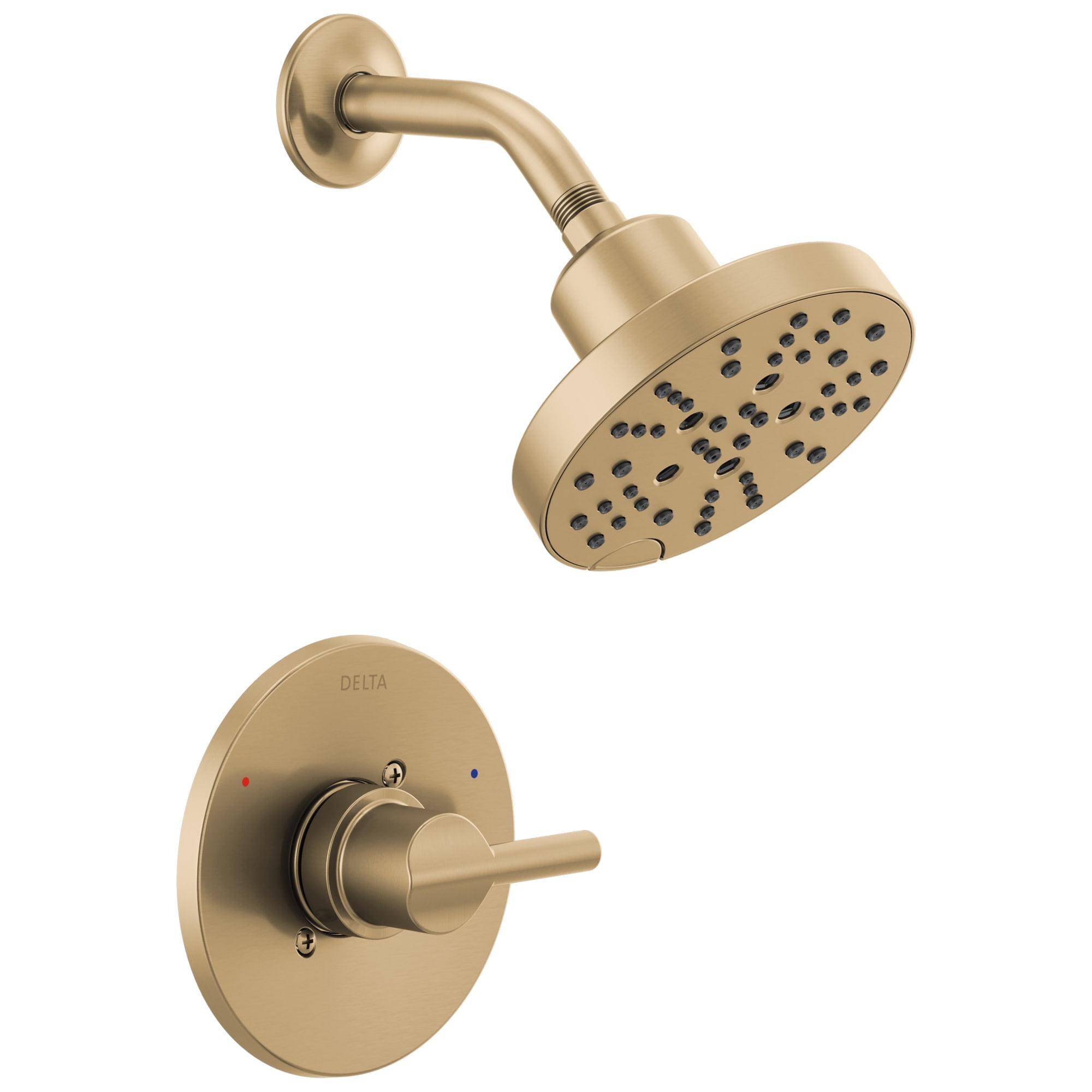 Champagne Bronze Multi-Function Wall Mounted Shower Faucet Set