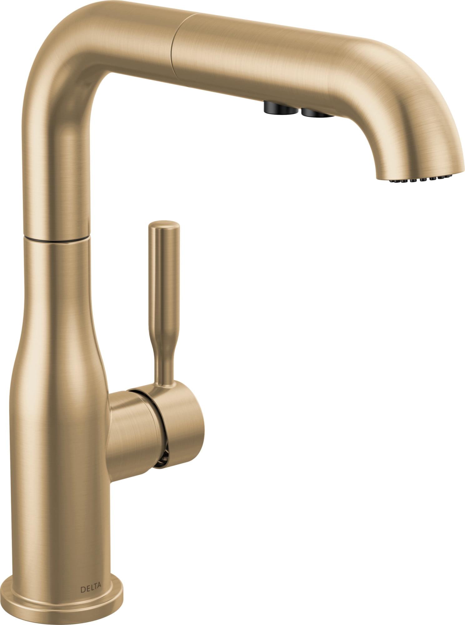 Delta Almari Pull-Out Sprayer Kitchen Faucet, Single Handle Kitchen Sink Faucet 16943-CZ-DST