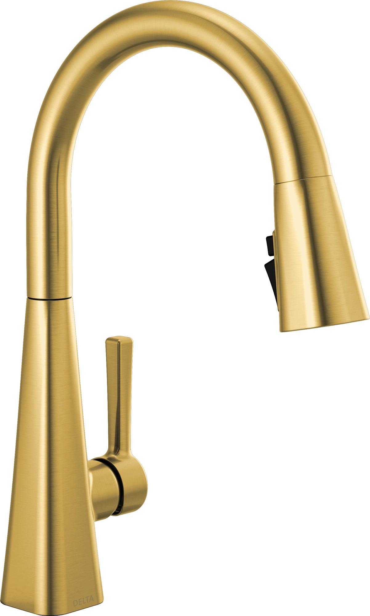 Lenta Pull Down Sprayer Kitchen Sink Faucet, Single Handle Kitchen Faucet