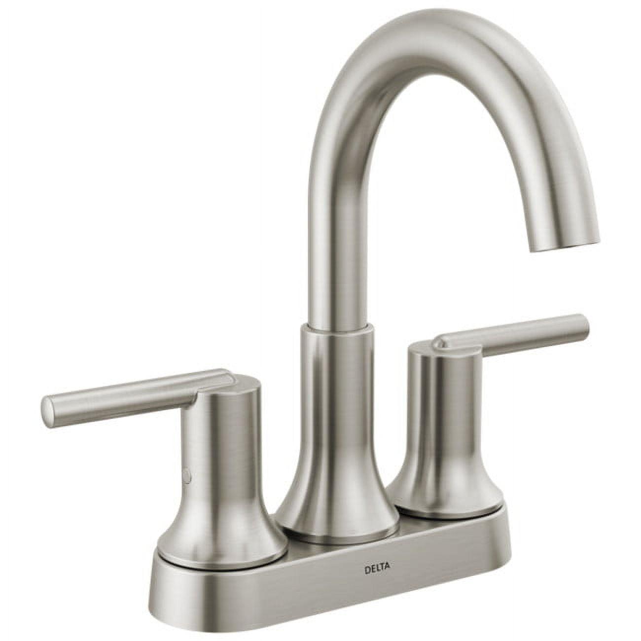 Sleek Trinsic 8'' Stainless Steel Modern Centerset Bathroom Faucet