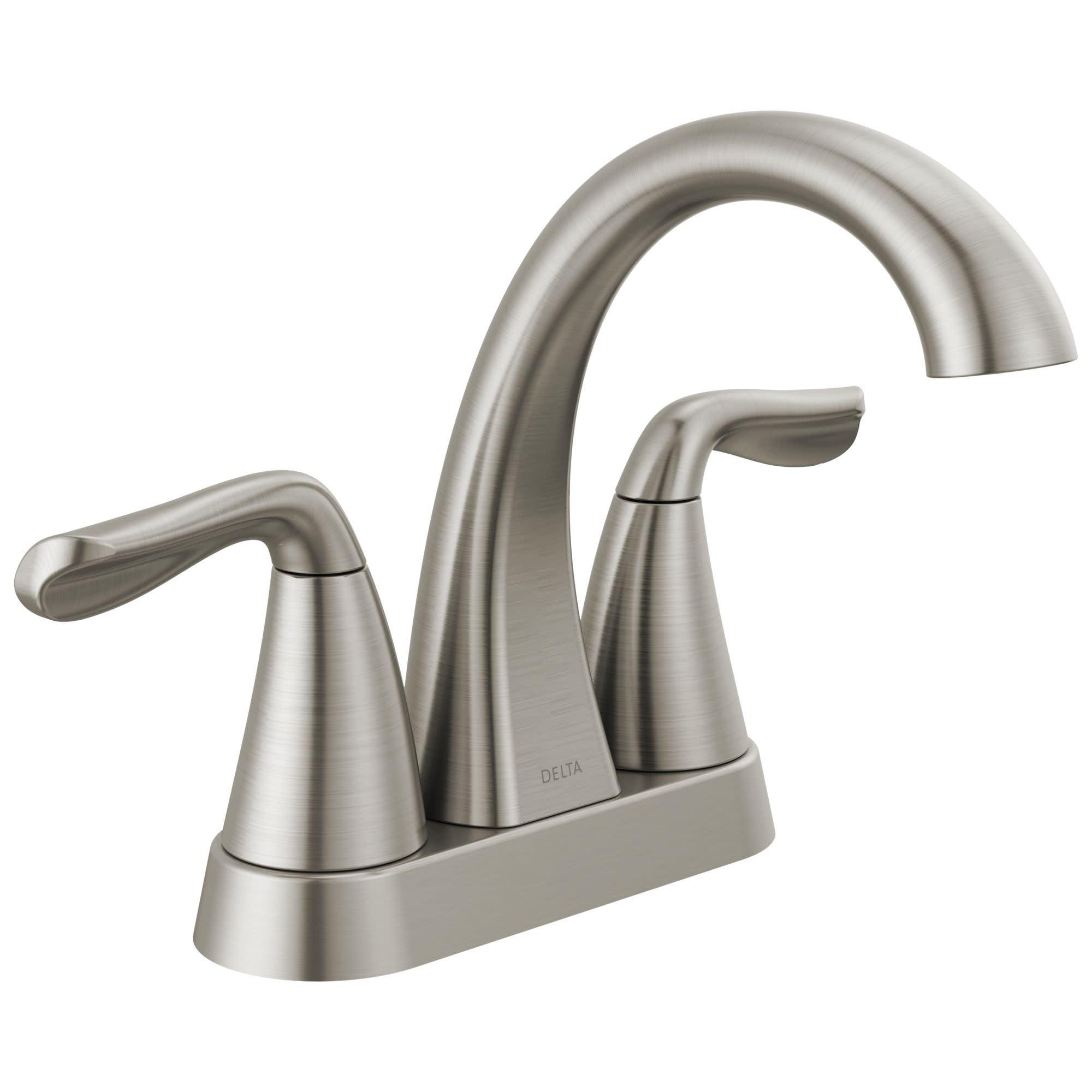 Arvo Centerset Bathroom Faucet with Drain Assembly, 2-handle Bathroom Sink Faucet