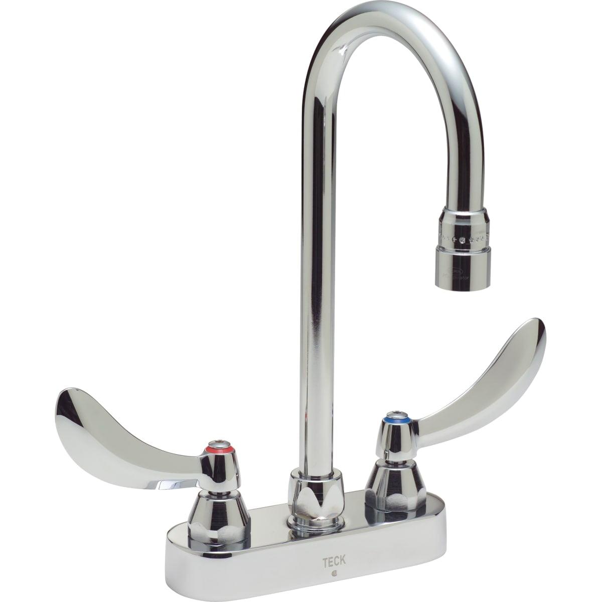 Delta High Arc 19" Chrome Centerset Bathroom Faucet