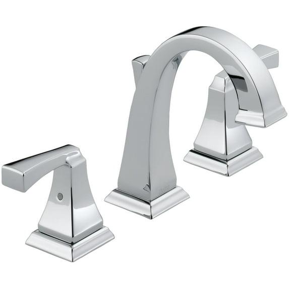 Dryden Widespread Bathroom Faucet 3 Hole, 2-handle Bathroom Sink Faucet with Drain Assembly