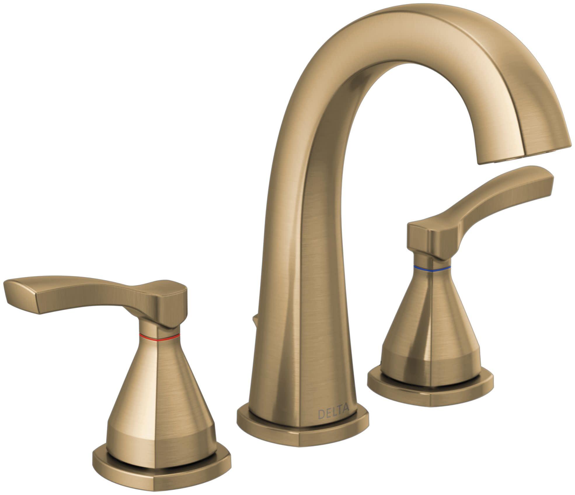 Stryke Widespread Bathroom Faucet with Drain Assembly and DIAMOND™ Seal Technology